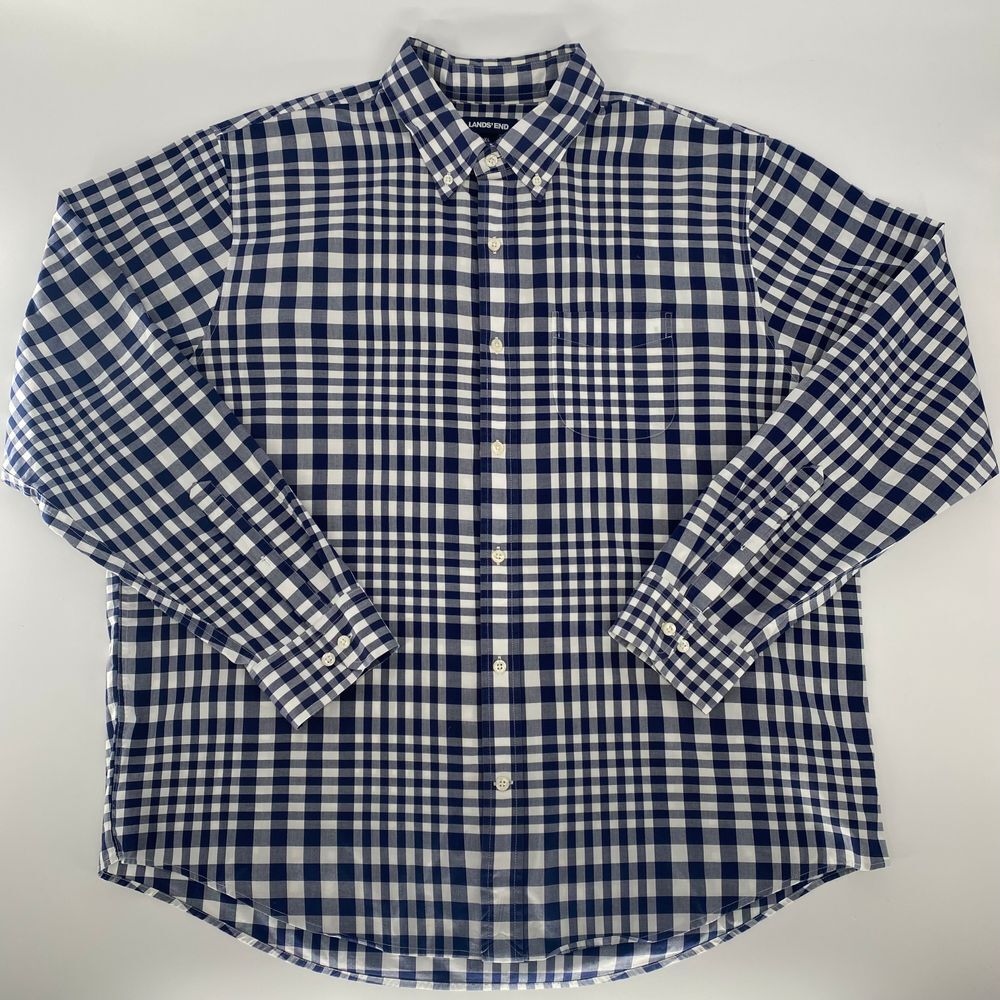 Lands' End XLarge Long Sleeve Button Down Traditional Fit  - Bundle of 3‎ - Picture 2 of 16